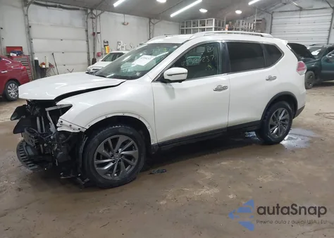 2016 Nissan Rogue Sl z USA, uszkodzony, nr VIN KNMAT2MVXGP710019